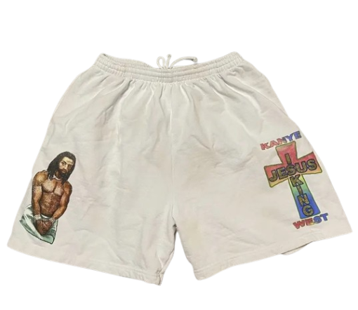 Jesus is king x AWGE Jesus shorts